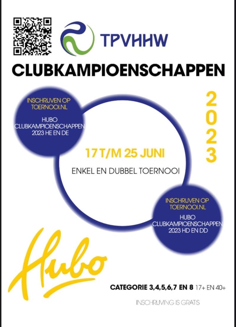 Hubo Clubkampioenschappen 2023