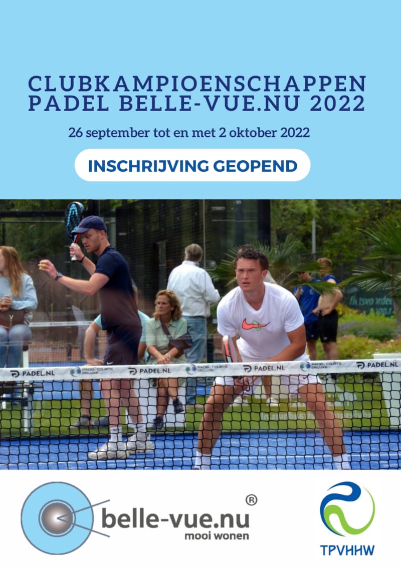 Clubkampioenschappen Padel Belle-Vue.nu